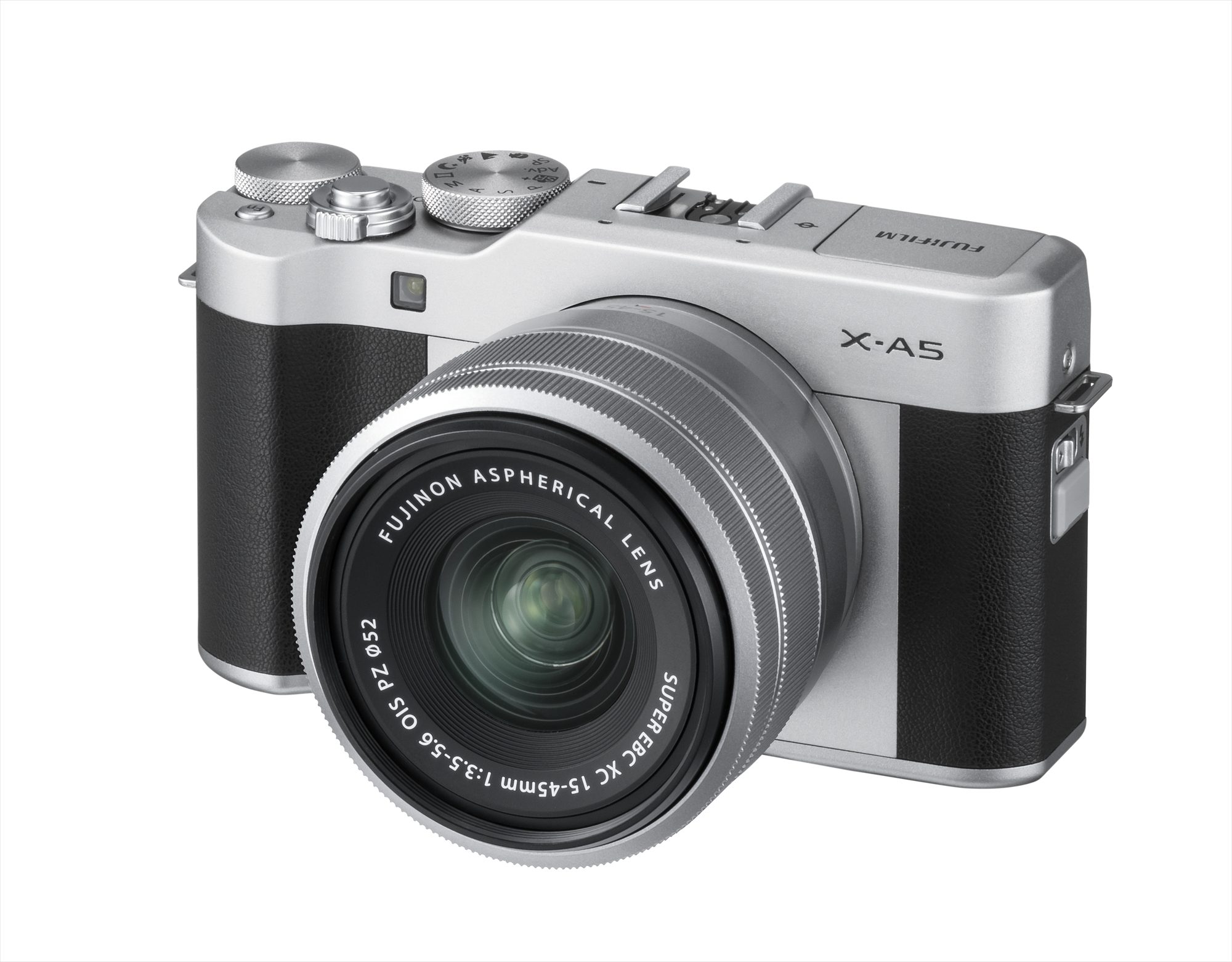 X-A5_Silver_FrontOblique XC15-45mm