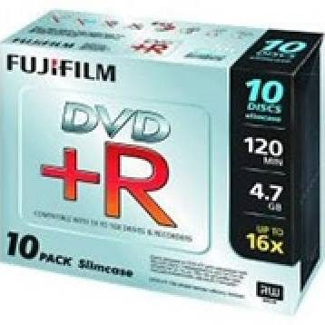 Fuji DVD+R Slim Case X 10Pack (4.7GB 16X)
