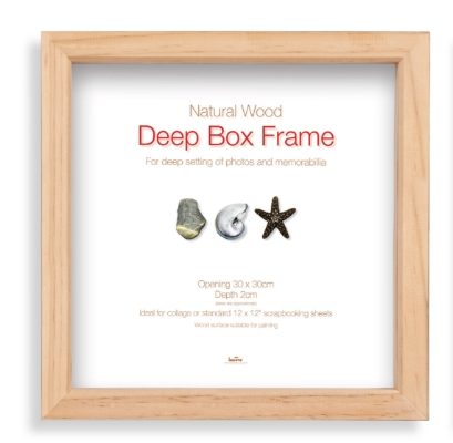 PI16819Z Box Frame Natural 30x30