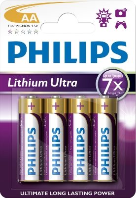 Philips Lithium Ultra AA 4 Pack