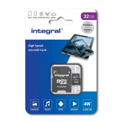 Integral High Speed Micro SDHC V30 UHS-I U3 32GB