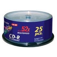 Fuji CD-R X25 700MB 52-Speed Spindle