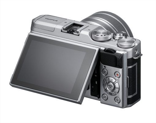 X-A5_Silver_BackOblique_MonitorUP XC15-45mm