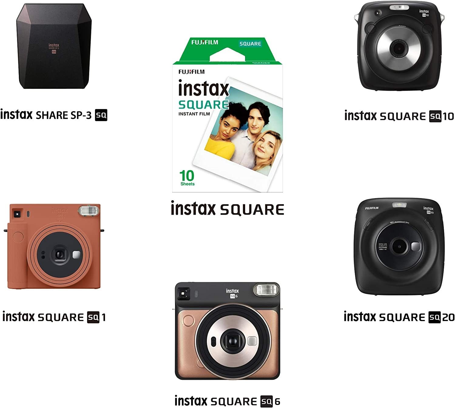 INSTAX FILM SQUARE TWIN PACK - (20 SHOTS)