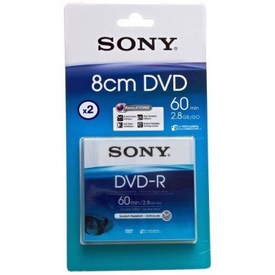 SONY DVD-R 8 CM DOUBLE SIDE 60 MN X2 - BT