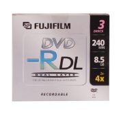 Fuji DVD-R 8cm Jewel Case X3 Pack (8.5GB 4X)