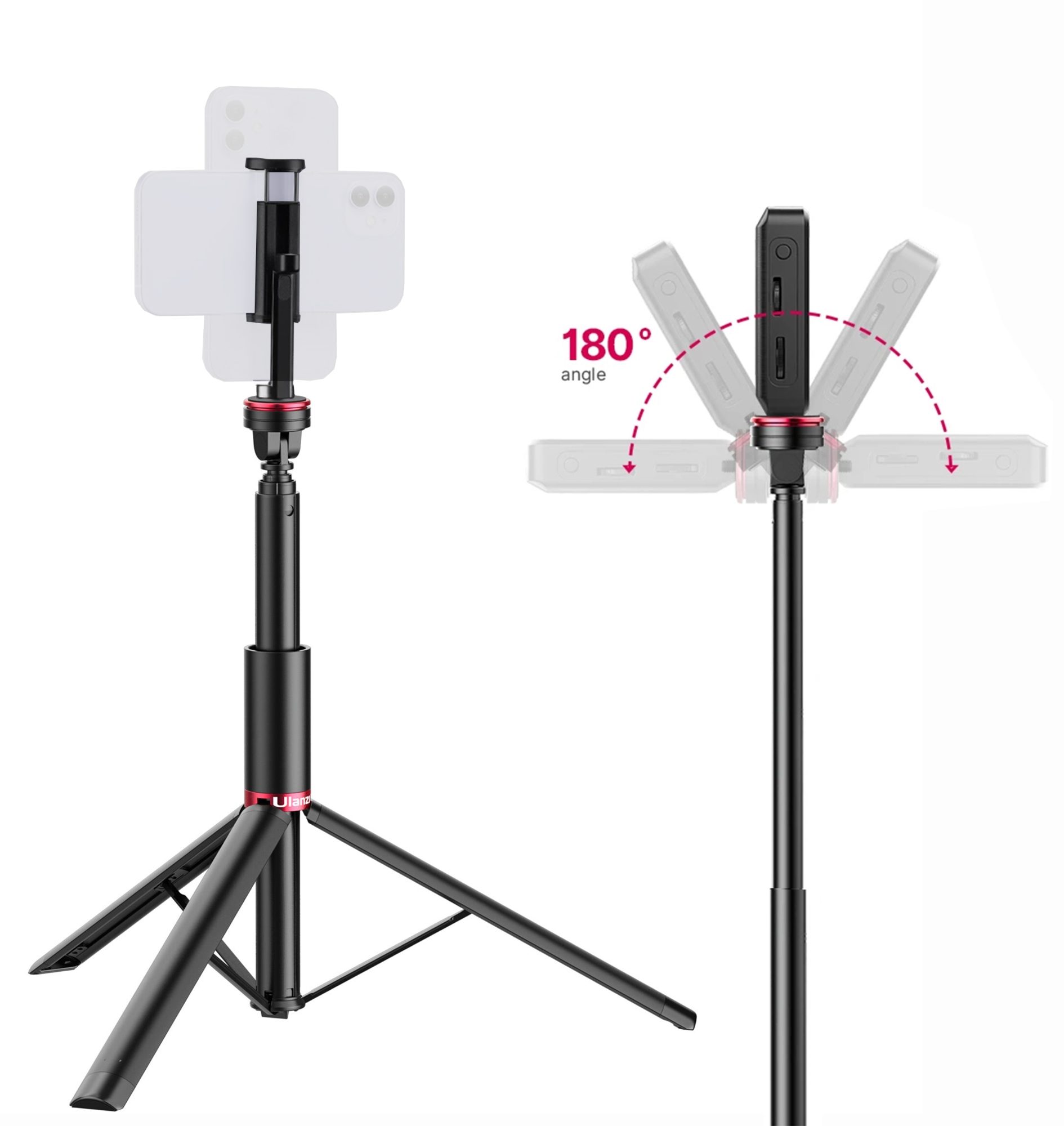 Ulanzi MT-54 Metal Portable Light Stand with Phone Holder